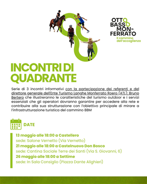 Cammino 8 Basso Monferrato - Incontro a Castellero del 13/05/2026